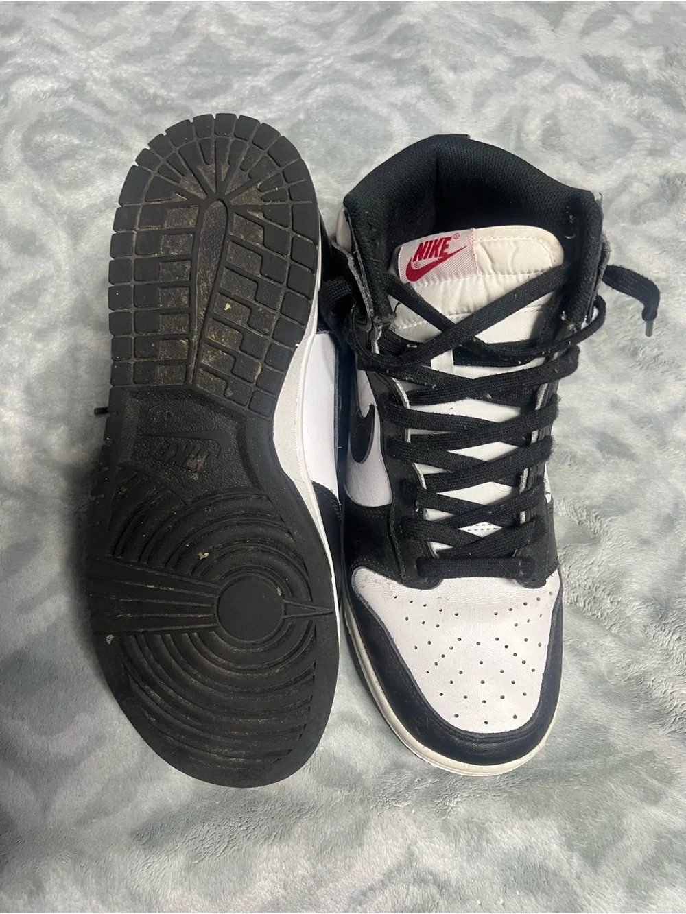 Nike Black and White High-Top Sneakers